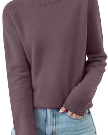 Women's 100% Merino Wool Base Layer Shirt Tops Crewneck Long Sleeve Travel Hiking Tee T Shirt Pullover Sweater