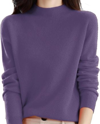 Cashmere Sweaters for Women Half Turtleneck Long Sleeve Jumper Knitted Pullover Warm Cashmere Sweater Top